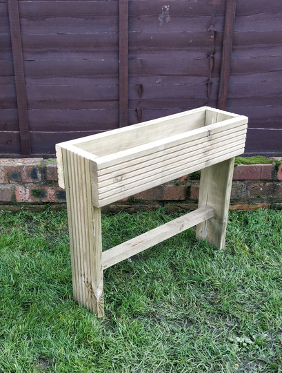 Raised Wooden Decking/Herb Planter Stand