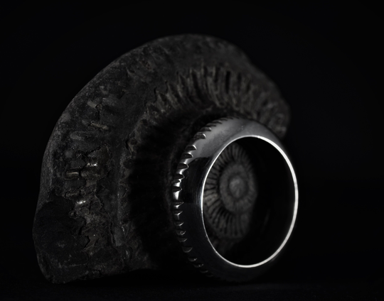 Notch-Edge Ring | Size O, Organic Design, Asymmetrical Ring, Unique Ring