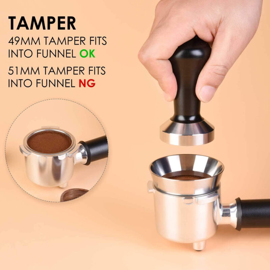 58mm Silver Aluminum Alloy Universal Coffee Magnetic Dosing Ring Coffee Machine Accessories Brewing Coffee Tamper Powder Espresso Tool