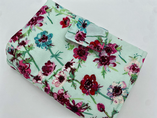 Interchangeable Knitting Needle Case, Notions Storage, Crochet Hook Roll, Organizer - Aquarelle Morning