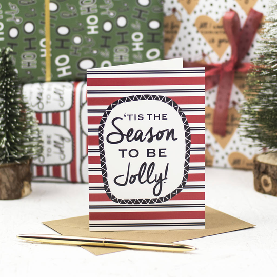 Christmas Card 'Tis The Season To Be Jolly'