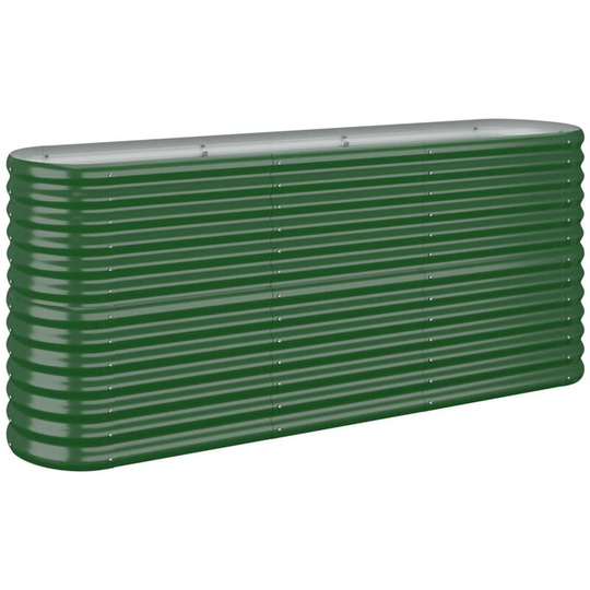 Vidaxl - Garden Planter Powder-coated Steel 152x40x68 cm Green Green