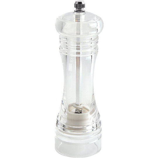 Fvbjd - Clear Acrylic Salt and Pepper Grinder Refillable Sea Salt Pepper Grinder Kitchen Pepper Shaker 8 inches