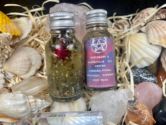 Banishing & Protection Magickal Anointing Ritual Oil | Spell Witchcraft Wiccan Pagan
