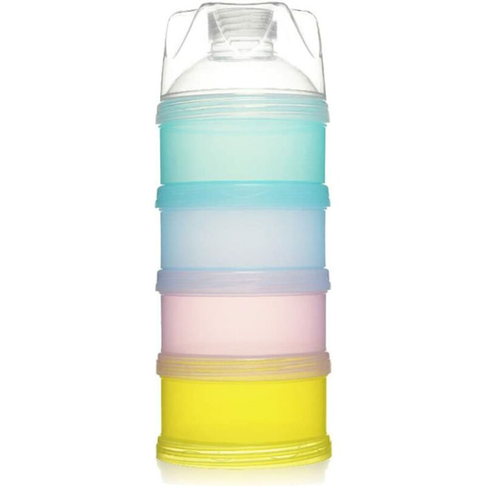Formula Milk Powder Dispenser, Portable Infant Formula Milk Powder Milk Box Can Be Stacked 4 Layer for Outdoor Travel/Nursing Night Care (one)