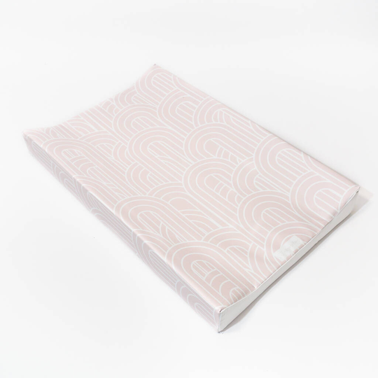 Lagom Powder Pink Anti Roll Baby Changing Mat