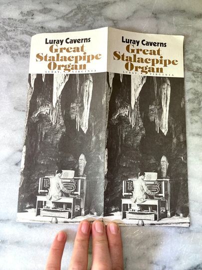 Luray Caverns Stalacpipe Organ Luray, Virginia Ephemera Pamphlet