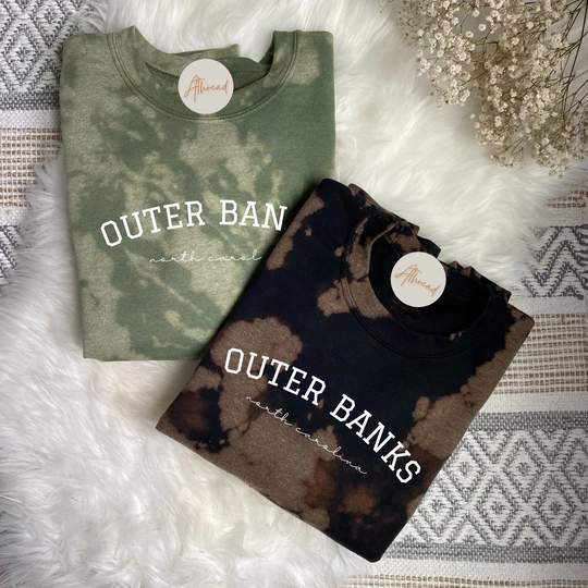 Outer Banks Sweatshirt, Banks Merch, Season 2, Reverse Tie Dye, North Carolina Sweatshirt