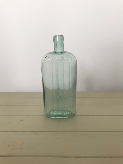 Vintage Glass Scrubbs Medicine Bottle