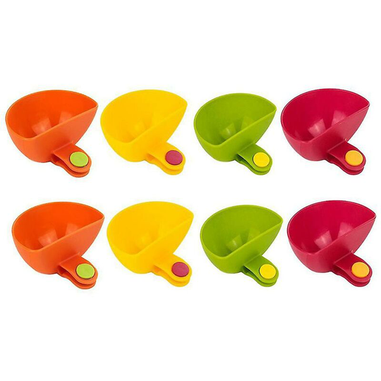 8pcs Assorted Seasoning Sugar Salad Tomato Sauce Dishes Kitchen Clip Bowl Dip,,