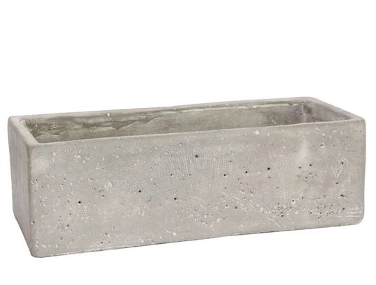 Trough Cement Flower Pot 9cm - Indoor Concrete Plant Planter Industrial Chic