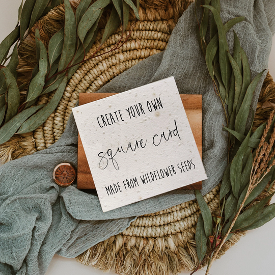 Wildflower Card, Made From Wildflower Seeds, A5 Plantable Seed Card That Grows, Reduce, Recycled, Reuse, Create Your Own