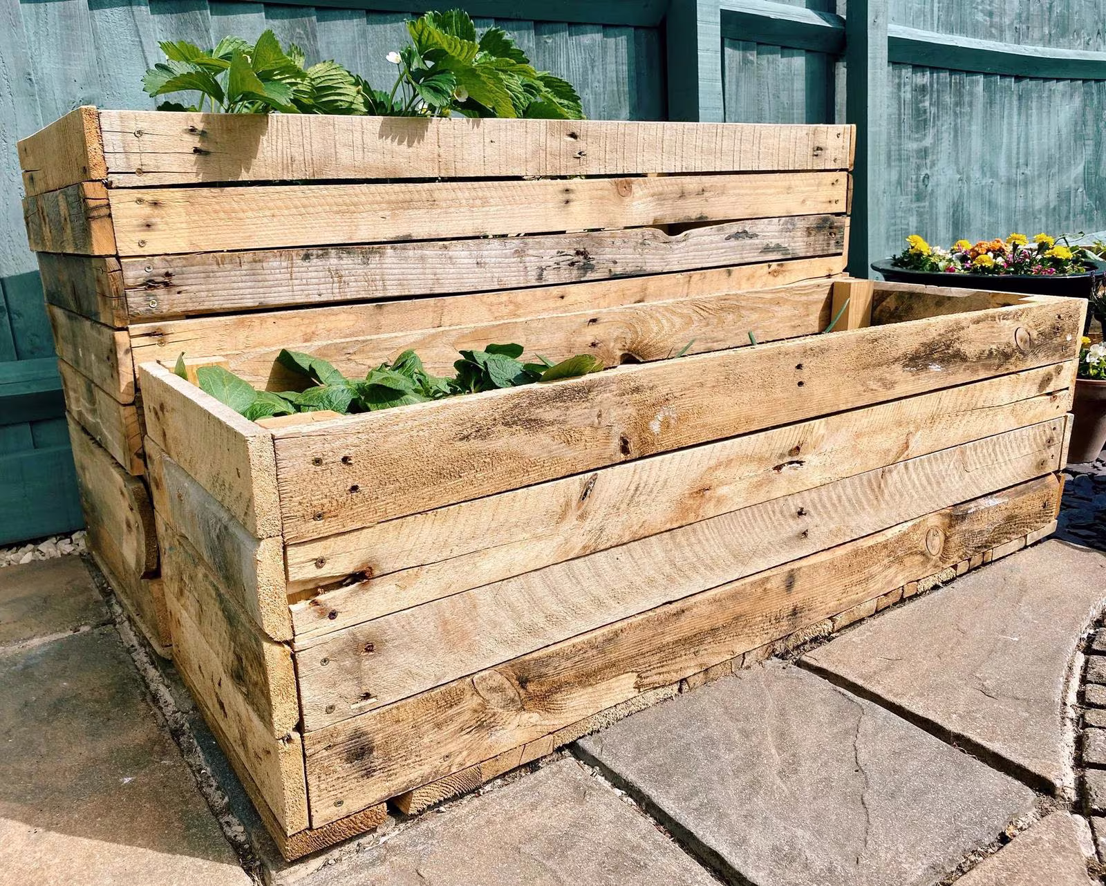 Wooden Garden Veg Box, Flower Bed, Outdoor Planter, Tiered Planter