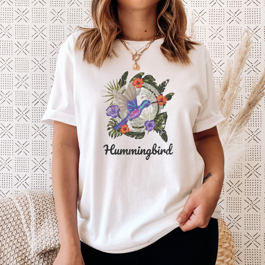 Hummingbird Shirt Insect Gifts Birds Of Paradise Hibiscus Tattoo Mystical Plant Medicine