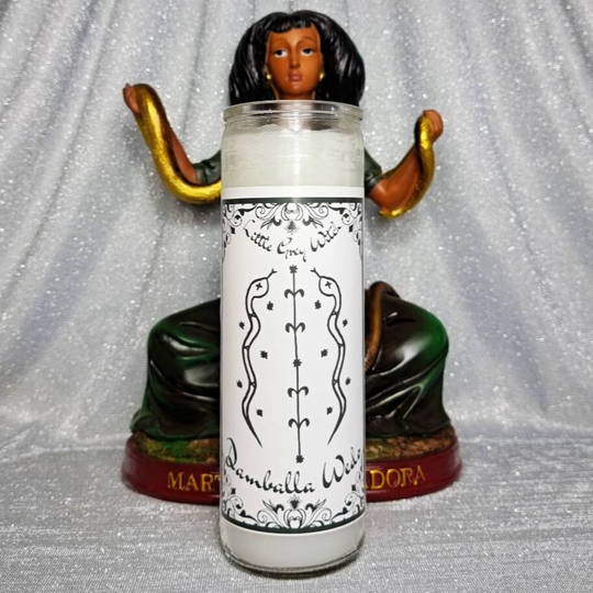 Damballa Wedo Dedicated Candle, Racine Rada Lwa Of Balance, Harmony & Prosperity. Haitian Vodou, New Orleans Voodoo, Hoodoo Rootwork