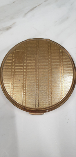 Vintage Brass Stratton Powder Compact