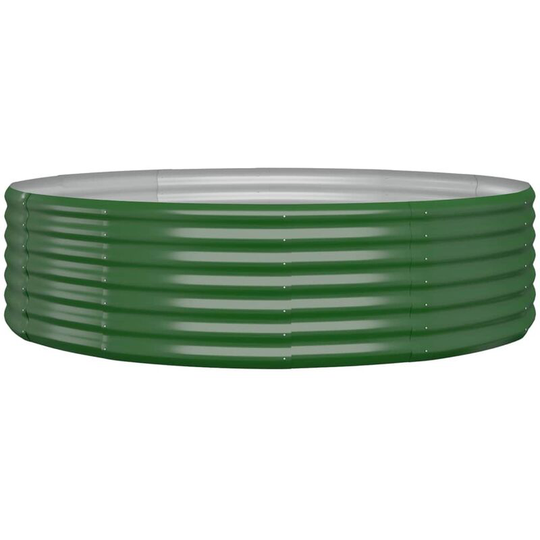 Vidaxl - Garden Planter Powder-coated Steel 140x140x36 cm Green Green
