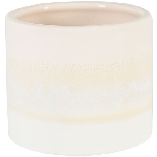 Reactive Glaze Plant Pot - 9cm - Natural - Nicola Spring