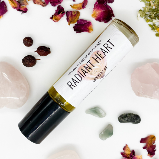 Clearance Radiant Heart Anointing Oil 10 Ml // Magick Organic Herbal Ritual Vegan