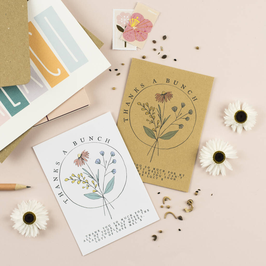 Thanks A Bunch Personalised Seed Packet