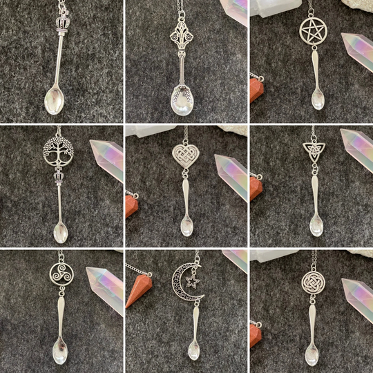 Silver Herb Spoon Necklace