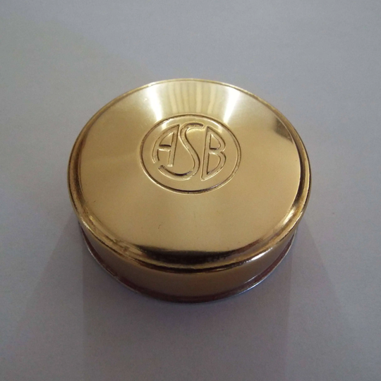 Vintage 1940's Asb Powder Compact Rouge Tin Mascot