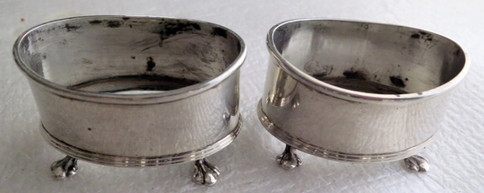 Pair Of Fine Quality Hallmarked Silver Salts - 1913