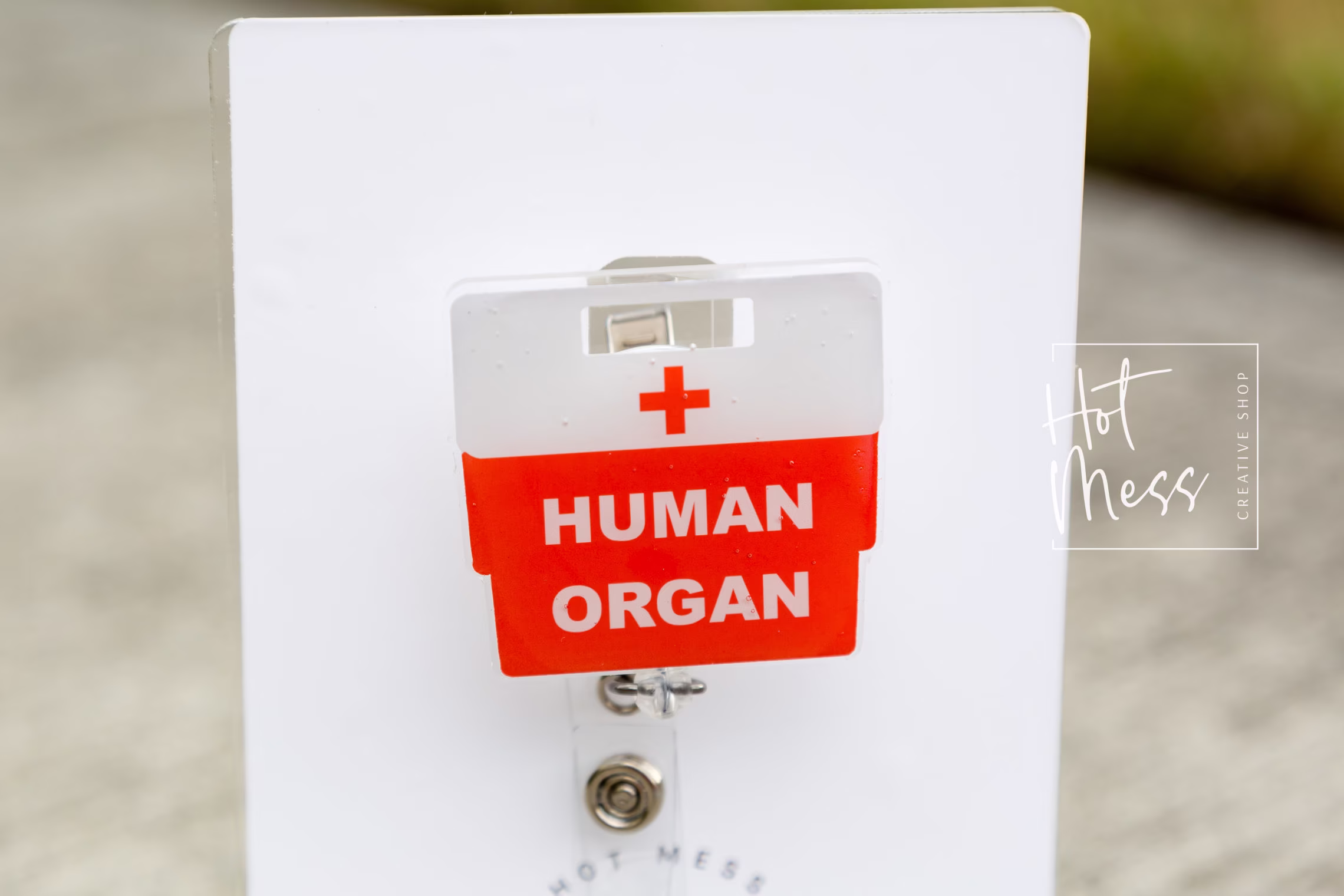 Transplant Team Badge Reel, Organ Donation Rn ID Holder, Retractable Acrylic Nurse Gift