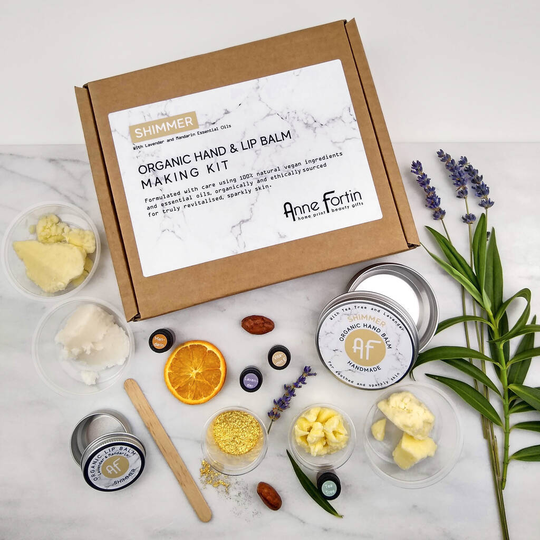 Organic Hand And Lip Balm Making Kit 'Shimmer'