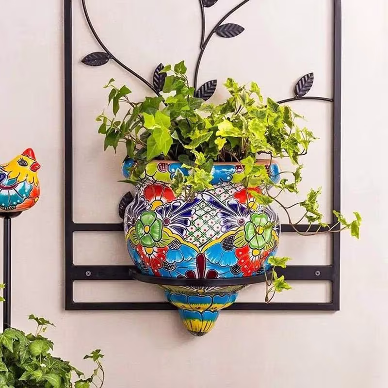 Mosaic Wall Hanging Planter, Flower Planter Indoor, Colorful Pot, Cache Pot De Fleur, Mother's Day Gift For Mom