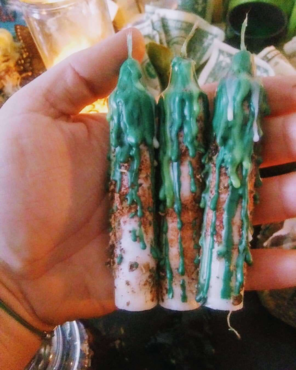 Fast Money Quick Cash Dressed Spell Candles