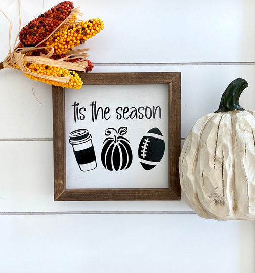 Tis The Season Fall Mini Sign