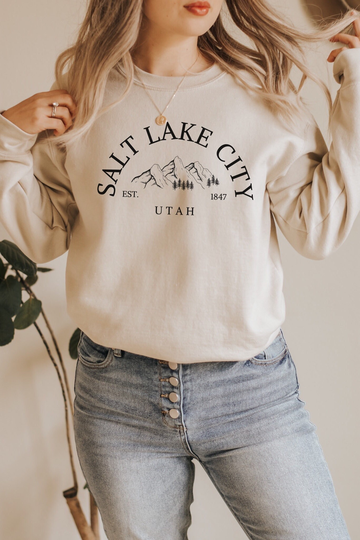 Salt Lake City Shirt For Women, Utah Sweater, Wanderlust Travel Sweatshirt, Destination Sweatshirt
