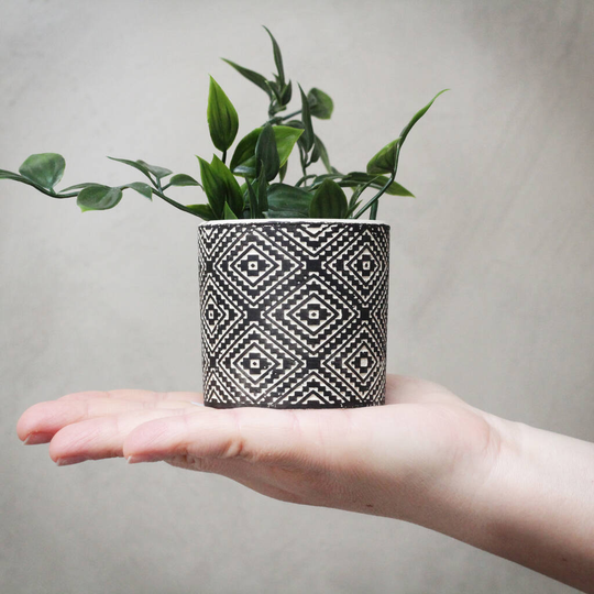 Black 'Geo' Pots