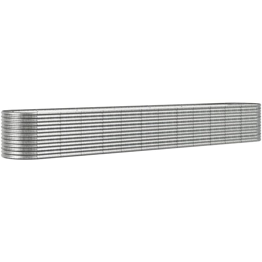 Vidaxl - Garden Planter Powder-coated Steel 512x80x68 cm Silver Silver