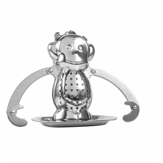 Monkey Shape Stainless Steel Tea Ball Cute Loose Tea Leaf Infuser Ball Strainer