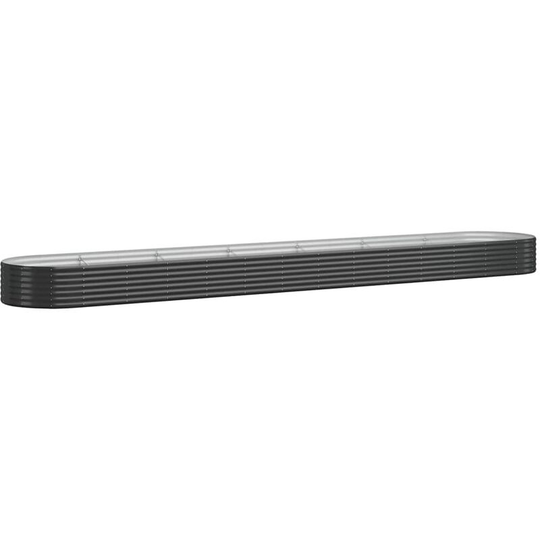 Vidaxl - Garden Planter Powder-coated Steel 544x100x36 cm Anthracite Anthracite
