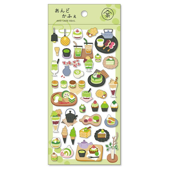 Mind Wave Cafe Sticker - Matcha