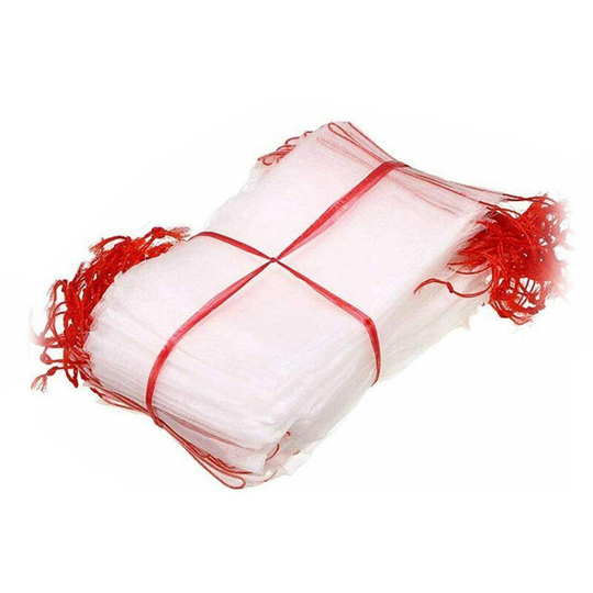 100Pcs Garden Plant Fruit Protect Drawstring Net Bags Against Insect Pest Bird,model: 250 x 150mm - model: 250 x 150mm