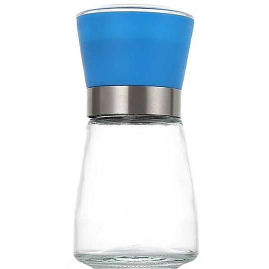 Fvbjd - Salt and Pepper Grinder Set - Salt and Pepper Shakers for Professional Chef - Stainless Steel 2pcs180ml (blue cap)
