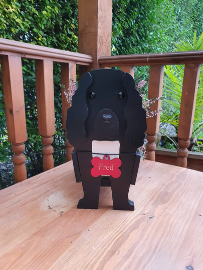 Springer Spaniel Black Pet Planter - Dog Birthday Gift