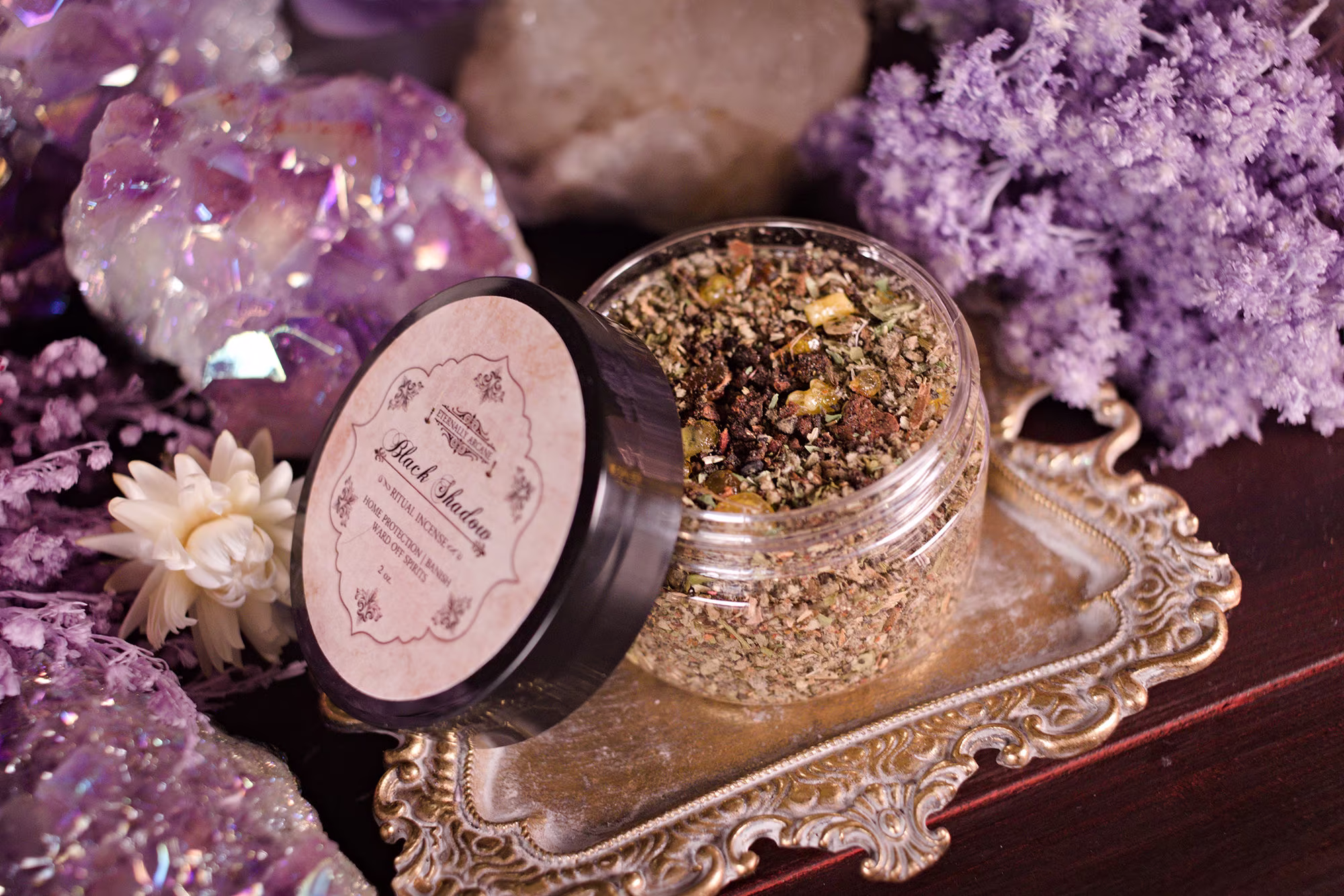 Black Shadowâ„¢ Spirit Protection Incense | Ritual Banish Negativity Smudge Witches Shield Herbal