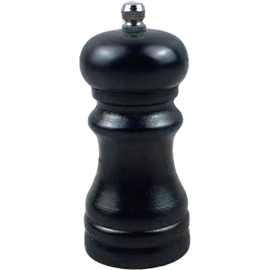 Fvbjd - Pepper grinder wooden stainless steel core manual freshly ground black sesame sea salt white pepper 4 inch black