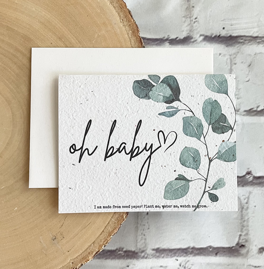 Baby Shower Seed Card - Oh