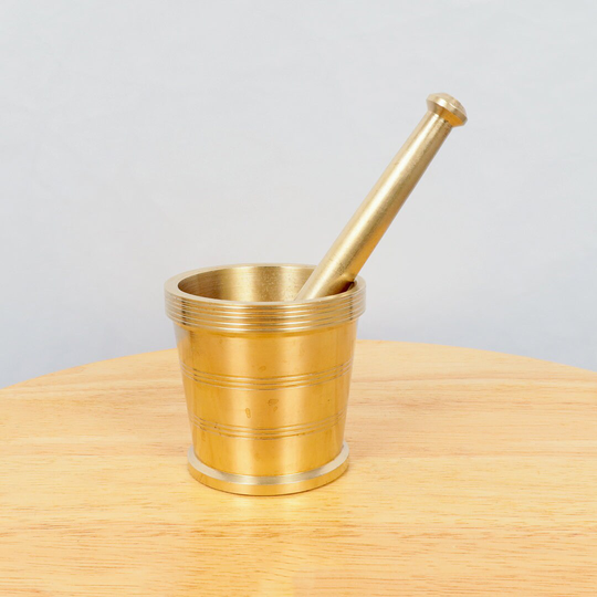 Mortar & Pestle || Vintage Solid Brass Heavy Ankur Made in India