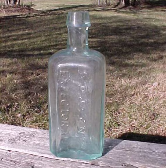 C1840S Dr. D. Jayne's Expectorant Philadelphia, Open Pontil Aqua Medicine Bottle
