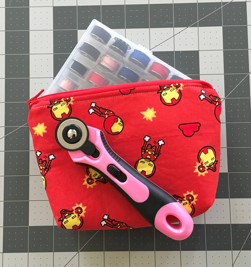 Chibi Iron Man Zippered Pouch