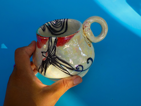 Porcelain, Ceramic, Succulent, Planter, Tea Cup