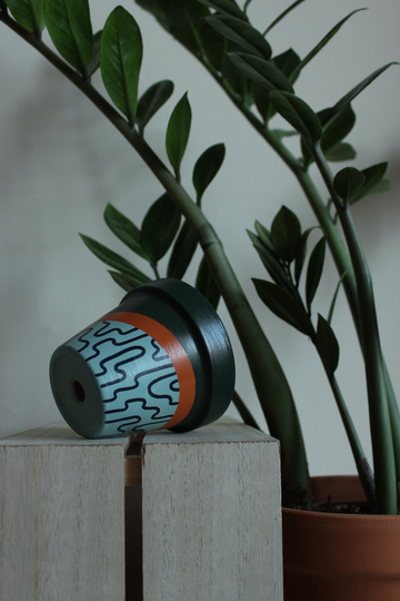 Hand Painted Terracotta Plant Pot For Houseplants | Customisable With Drainage & Saucers To Match Great Gift Idea