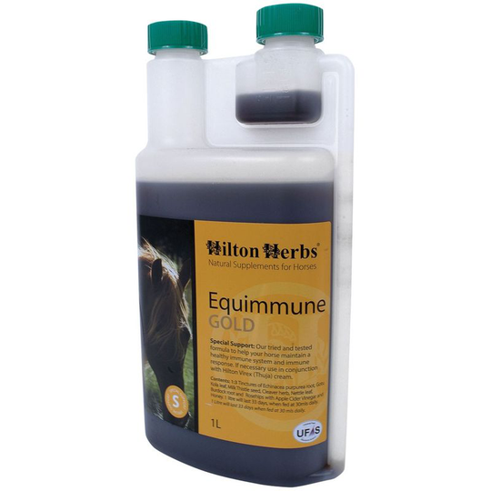 Hilton Herbs - Liquid Equimmune Gold (1 litre) (White/Gold) - White/Gold